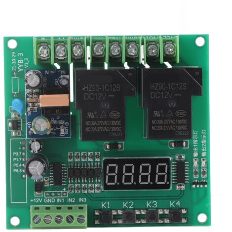 Carte de Commande Moteur 220V avec Double Relais et Fonction Avant/Arrière