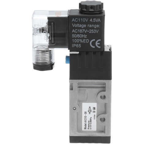 Vanne 5/2 électromagnétique pour commande pneumatique - G1/4, 110V AC (1/5)