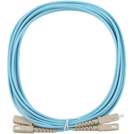 Câble Fibre Optique Multimode Duplex 10G OM3 50/125, 3 mètres, Connecteurs SC/UPC (1/5)