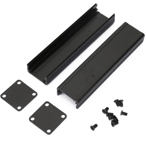 Boîtier en aluminium noir pour circuits imprimés - 25 x 25 x 100 mm (1/5)