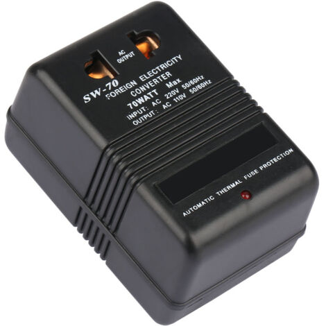 Transformateur de tension 220V à 110V 70W, prise CN, convertisseur de voyage (1/5)