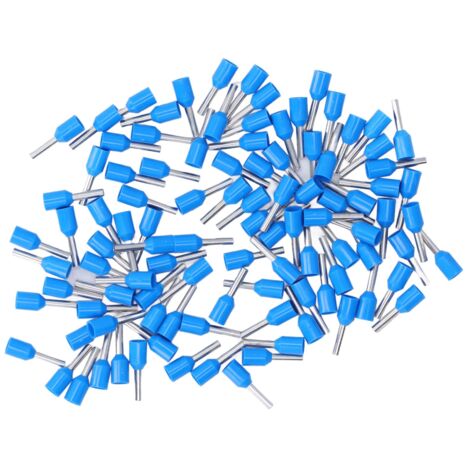 Bornes de sertissage isolées en cuivre pour fils PVC (100 pièces) (1/5)