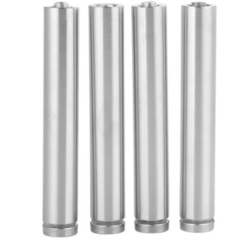 Supports en acier inoxydable pour verre - 4 pièces (19x120 mm)