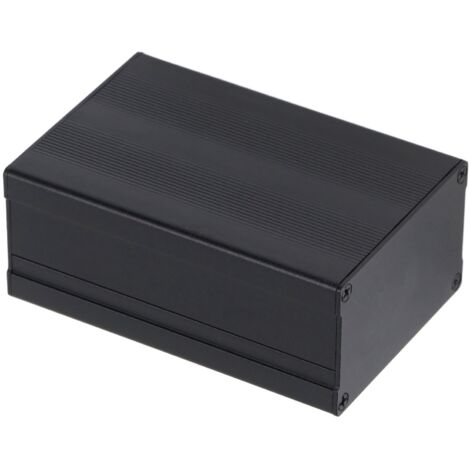 Boîtier Électrique Aluminium Étanche 46x76x110mm - Coffret de Jonction DIY Type Split - Bande Noire (1/5)
