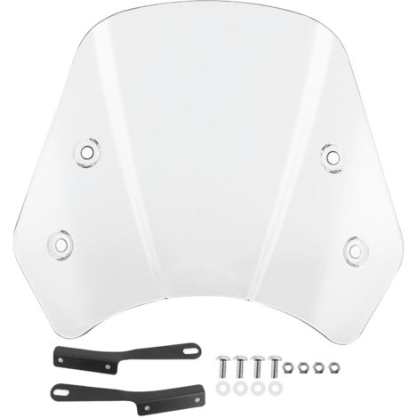 Écran pare-brise moto avec support de montage - Gris (12-18 cm) (1/5)