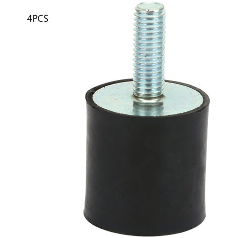 Silentblocs anti-vibrations pour véhicules, 4 pièces, M8, 30x30mm, M8x23mm (1/5)