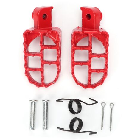 Repose-pieds en aluminium pour moto cross - Paire de 2
