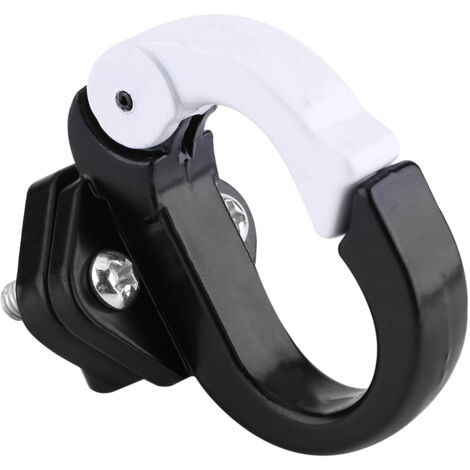 Porte-casque moto universel en alliage d'aluminium noir (1/2)