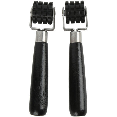 Rouleau d'insonorisation auto - Roue ergonomique noire pour pose de mousses acoustiques et revêtements muraux (1/5)