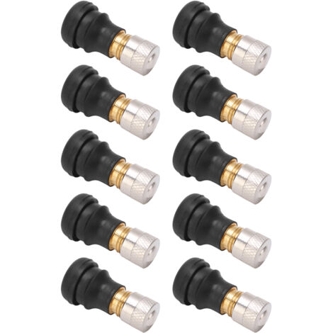 Valve de Scooter Électrique Sans Chambre à Air - Lot de 10 (Longueur 2cm, Diamètre 9mm) (1/5)