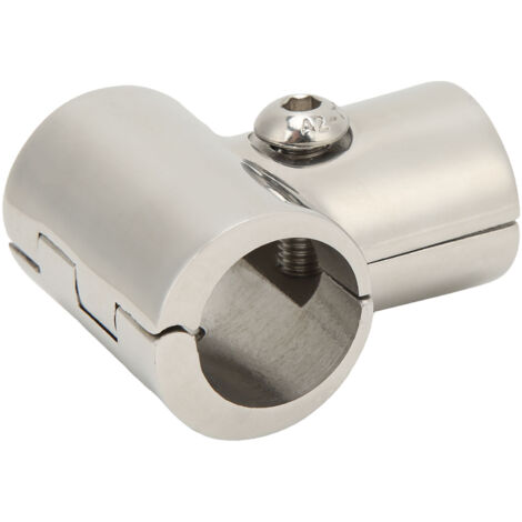 Raccord en T à 90° en acier inoxydable robuste pour garde-corps de bateau 25mm/1 pouce (1/5)