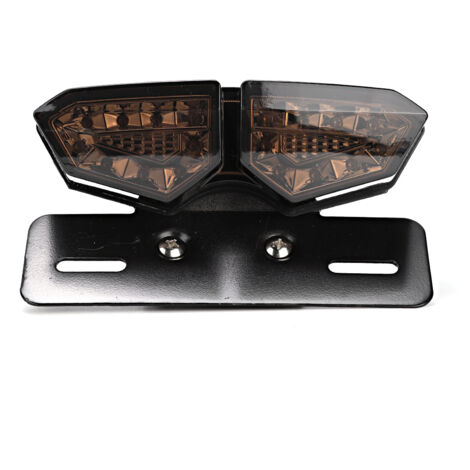 Feu arrière moto vintage multifonction avec clignotants LED et feux stop