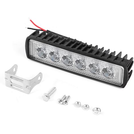Barre d'éclairage LED 6x 800LM pour moto, tout-terrain, voiture, camion