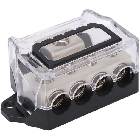 Bloc de distribution d'alimentation audio voiture/bateau - Câble de masse 0 à 4 AWG (1/5)