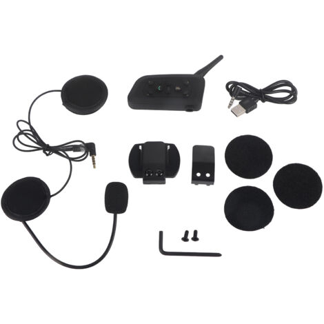 Casque moto Bluetooth intercom EJEAS V6 Pro 1200M pour 6 utilisateurs