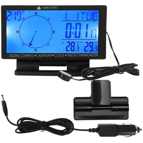 Thermomètre Voiture Multifonction avec GPS et Horloge - Modèle CD60 (1/5)