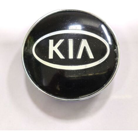 Cache-moyeu de roue 60mm pour Kia – Centre de jante GR58MMT60ADVAN, 4 pièces, accessoire jante pratique et durable – Logo ovale argent