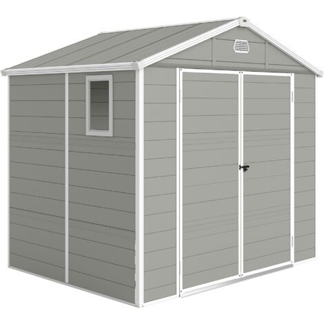 Abri de jardin , 4,1 m², avec toit à deux pentes, dimensions 240 x 190 x 180/228 cm