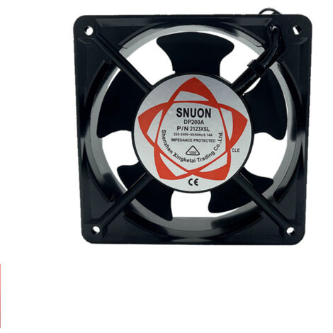 Ventilateur Axial 220V DP200A pour Refroidissement d'Enceinte, Extracteur de Fumée de Soudure, Ventilateur Silencieux à Roulement à Huile Noir (1/4)