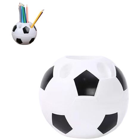 Porte-stylo en Forme de Ballon de Football, Organisateur de Bureau Créatif en Plastique, Boîte de Rangement Multifonction pour Fournitures Scolaires et de Bureau, Rangement de Grande Capacité pour Sty (1/5)