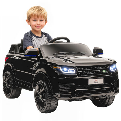 Voiture Électrique SUV Enfants 3-6 Ans, 12V avec 2 Moteurs et Télécommande, 110x68x52 cm Noir (1/5)