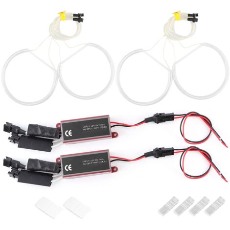 Kit de phares Angel Eyes CCFL LED pour voiture - 4 pièces, pour E36 E38 E39 E46 (1/5)