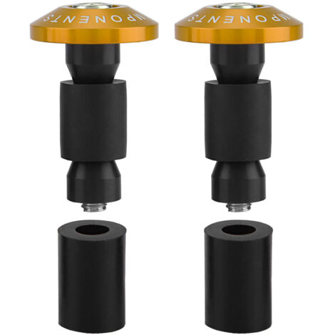 Bouchons de guidon moto 22mm - Sliders or pour ATV et course - Doré