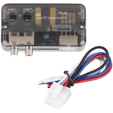 Convertisseur Audio Voiture Haute/Basse Fréquence avec Câble de Commande - Améliorez Votre Système Stéréo