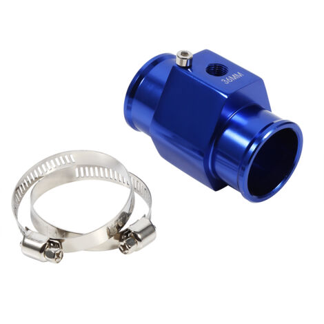 Adaptateur de tuyau de radiateur en laiton bleu 36mm pour température d'eau (1/5)