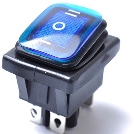 Interrupteur à bascule LED 12V étanche 6 broches pour voiture et bateau (1/5)