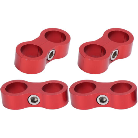 Kit d'adaptateurs de fixation en alliage d'aluminium AN8 pour tuyaux d'huile automobile (4 pièces) (1/5)