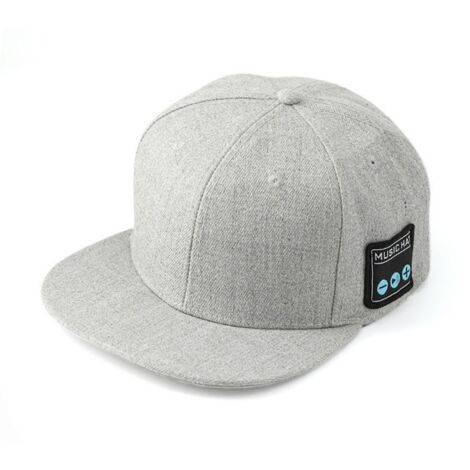 Casquette Bluetooth sport avec enceintes intégrées, audio sans fil pour running et activités extérieures, couleur blanche (1/5)