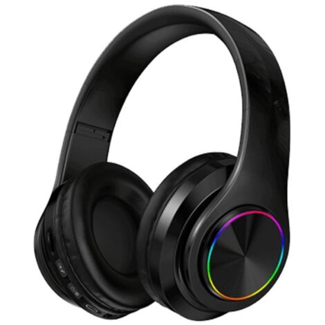 Écouteurs Bluetooth sans fil supra-auriculaires - Confort optimal - Couleur noire (1/5)