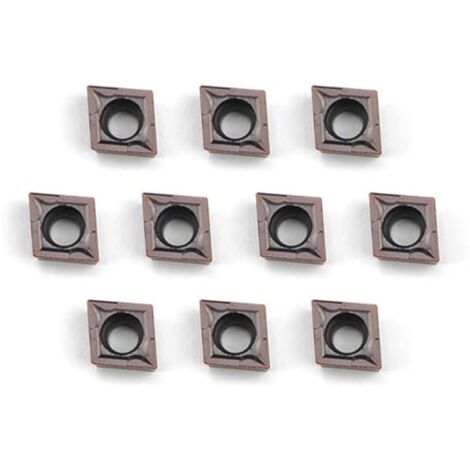 Pastille en carbure réversible pour tour, plaquette de coupe métal acier, lot de 10 pièces