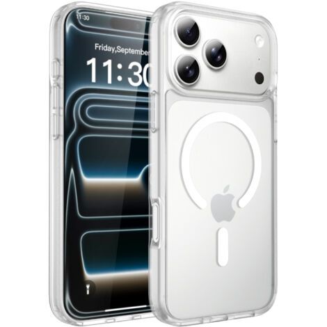 Coque transparente Magsafe pour iPhone 17 Pro Max - Housse antichoc et résistante aux chutes (1/3)