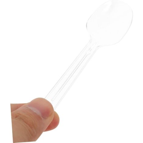 Cuillères jetables pour desserts, glaçage et pudding, parfaites pour événements et restauration (lot de 50) (1/5)
