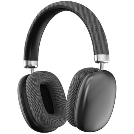 Casque Bluetooth P958 avec Charge Rapide Type-C, Autonomie 12 Heures, Son Stéréo Puissant et Basses Profondes, Couleurs Noir/Rose/Bleu (1/5)