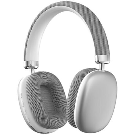 Casque Audio Bluetooth P958 Supra-Auricular, Recharge USB-C, Autonomie Longue 12H, Stéréo avec Basses Profondes, Coloris Noir/Rose/Bleu/Gris (1/5)