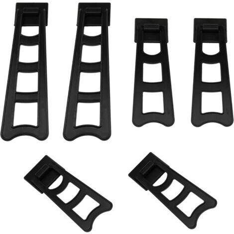 Support photo mural, crochet plastique pour cadre, 3 dimensions au choix, fixation tableau - Pack de 6 (1/5)