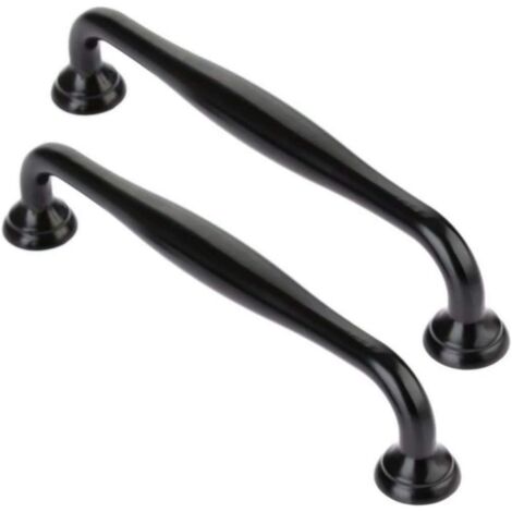 Poignées de tiroir de cuisine noires en alliage d'aluminium robuste, accessoires d'ameublement intérieur (1/5)