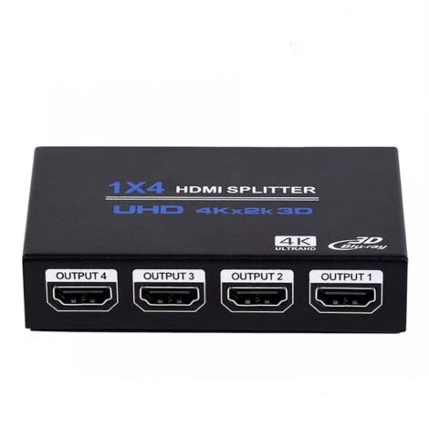 Répartiteur HDMI 1 en 4 Ultra HD 4K 30Hz pour Home Cinéma