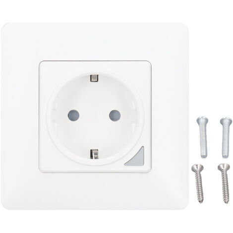 Prise Intelligente Murale WiFi 2.4Ghz avec Contrôle Vocal et Application, Compatible Google Home, 100‑240V EU (1/5)