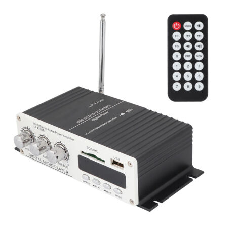 Amplificateur Audio Numérique Bluetooth A7 avec FM, Télécommande, USB et Lecteur MP3 (1/5)