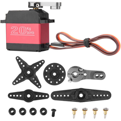 Servo numérique étanche DS3218MG 20kg, engrenage métallique pour bras robotique RC (haute performance) (1/5)