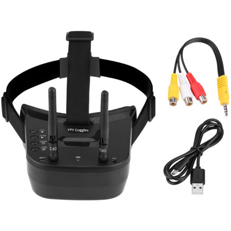 Lunettes FPV Mini 5.8G 40 Canaux avec Écran 3 Pouces 480x320 et Batterie Intégrée 3.7V 1200mAh (1/5)