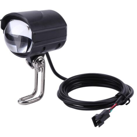 Phare de vélo LED 36-60V étanche et robuste avec avertisseur sonore pour éclairage avant (1/5)