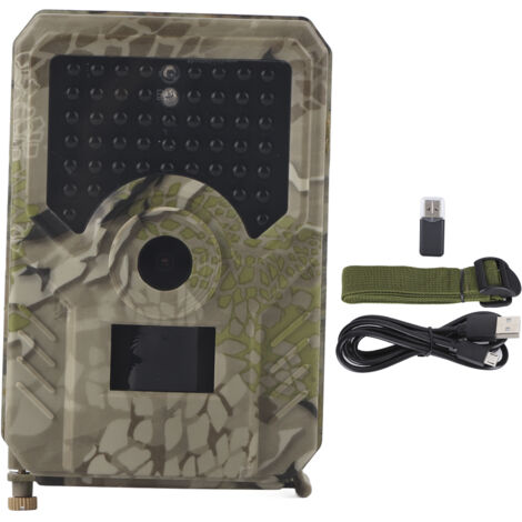 Caméra de chasse infrarouge 12MP 49 LED, étanche pour surveillance vidéo et pistage