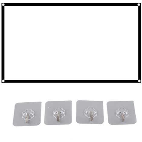 Écran de Projection Portable HD 16:9, 60 Pouces, en Polyester Pliable pour Maison et Bureau (1/5)