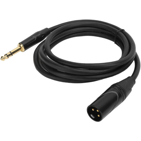 Câble Microphone XLR Mâle vers Jack 6.35mm Mâle pour Signal Équilibré - JD6004 1m / 3.3ft (1/5)