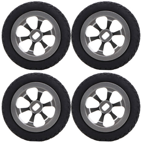 4 Pièces Jantes en Aluminium pour Voiture RC WLtoys 1/28 K989-53, Couleur Titane (1/5)